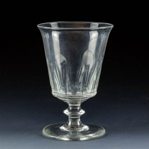 A Georgian Lipped Petal Moulded Bucket Bowl Rummer c1820