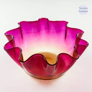 A Thomas Webb & Sons  Alexandrite Bowl c1900