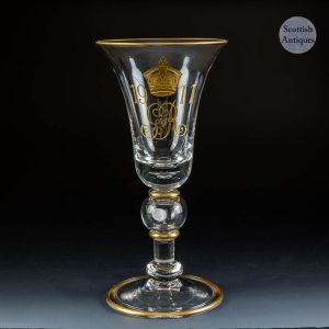 George V Coronation Commemorative Coin Goblet c.1911