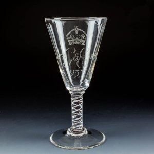 Whitefriars Glass Commemorative George VI Coronation Goblet  1937