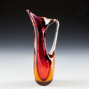 Murano Sommerso Glass Jug c1980
