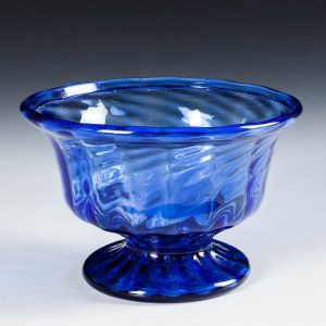 A Georgian Wrythen Rib Moulded Sucrier With Folded Rim c1780