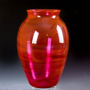 A Large Hartley Wood Streaky Vase c1930
