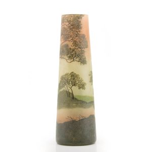An Enamelled Legras Landscape Vase c1920