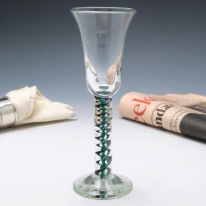 Georgian Style Colour Twist Wine Glass