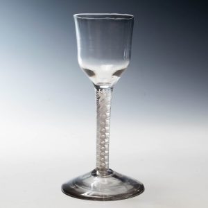 Georgian Opaque Twist Wine Glass c1760