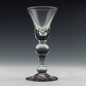 Baluster Stem Wine Glass c1730