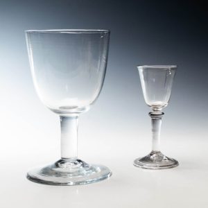 18th Century Plain Stem Wine Goblet  Was £290