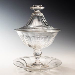 Victorian Lidded Sweetmeat and Stand c1890