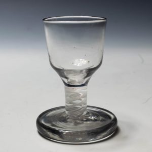Georgian Opaque Twist Firing Glass c1760