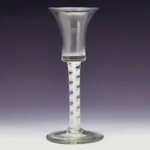 Georgian Opaque Twist Wine Glass c1760
