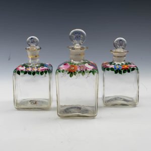 Set of  Enamelled  Perfume Bottles 1875