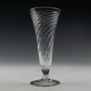 Somerset Wrythen Moulded Georgian Ale Glass c1780