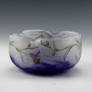Daum Nancy Quatrefoil Dish c1905