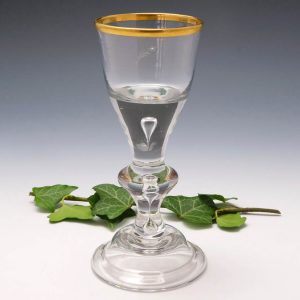 An Engraved Lauenstein Wine Glass c1770