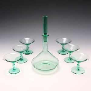 Marked AD Copier For Leerdam Liqueur Set c1930