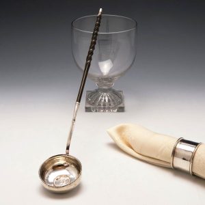 18th Century Silver Toddy Ladle With 1758 George II Shilling