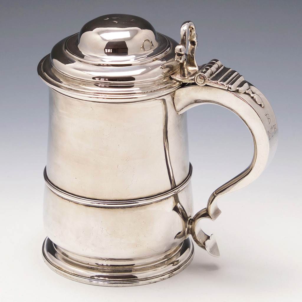George II Domed Lid Silver Tankard London 1731