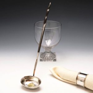 18th Century Silver Toddy Ladle with 1723 George I Shilling