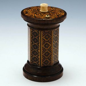 Tunbridge Ware Octagonal Column Go-to-Bed c1860