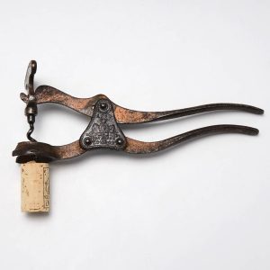 Lund Patent Two Part Single Lever Corkscrew c1860