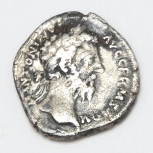 Silver Denarius of Roman Emperor Marcus Aurelius AD 161-180
