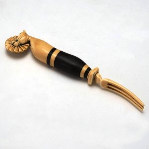 North American Whale Bone and Baleen Pastry Jagging Wheel c1850