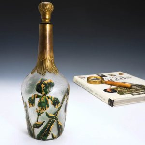 A Liqueur Bottle By Victor Saglier c1900