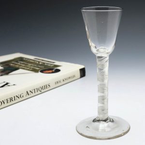 Mercury Twist Stem Georgian Wine Glass c1750