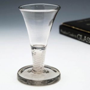 Dutch Double Series Opaque Twist Firing Glass c1790
