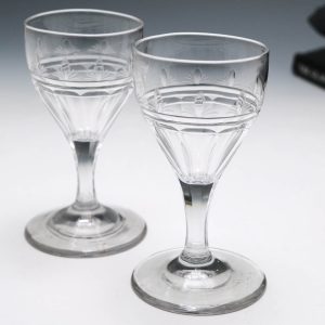Pair of Regency Gin Glasses c1820