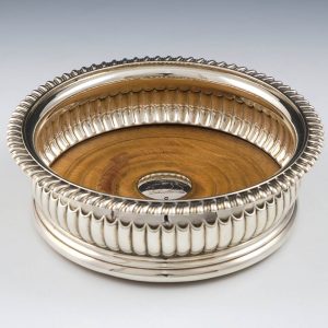 George IV Silver Wine Coaster London 1828