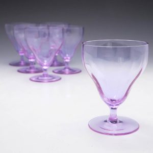 Six Moser Alexandrite Dichroic Rummers