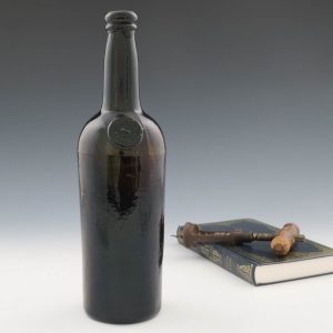 Honourable Society Of The Middle Temple Sealed Wine Bottle c1835