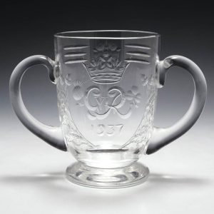 George VI Coronation Twin Handle Beer Tankard 1937