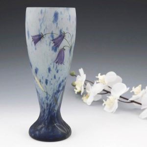 Daum Harebells Cameo Glass Vase c1930