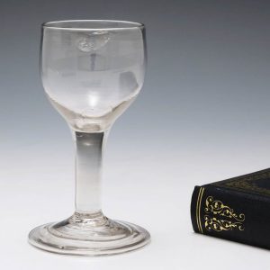 Plain Stem Georgian Dram Glass c1750
