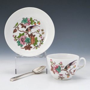 New Hall Porcelain Pattern 1511 Teacup and Saucer c1825