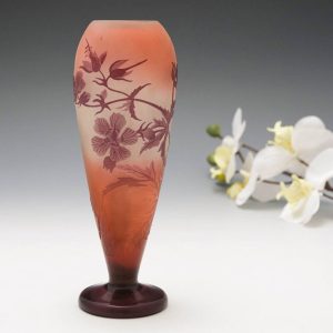 Galle Three Colour Cameo Vase c1925