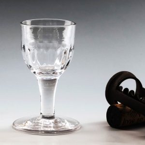 Rib Moulded Dram Glass c1780