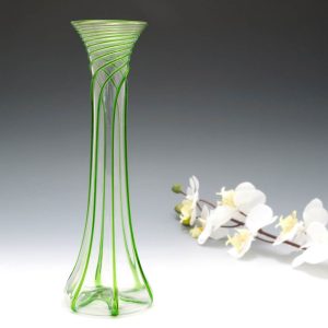 Iconic Stuart For Liberty Green Trailed Vase c1910