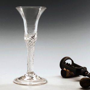 Multi-Series Air Twist Wine Glass With Folded Foot c1745