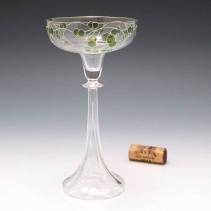 A Finely Decorated Heckert Champagne Coupe c1905