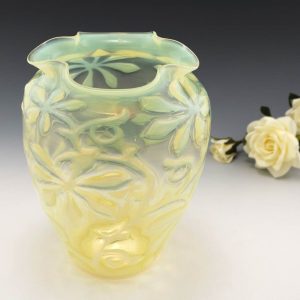 A Large Opaline Glass Vase c1890