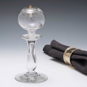 A 19th Century Glass Oil Lamp c1870