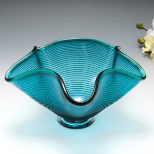A Bob Crooks Trailed Glass Bowl