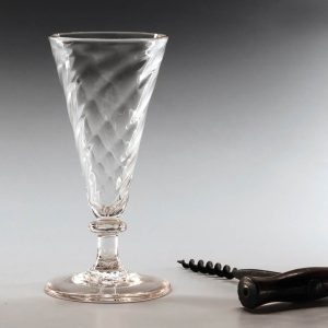 Wrythen Moulded Georgian Ale Glass c1780