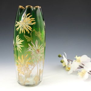 Legras Mont Joye Enamelled Vase c1900
