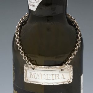 Sterling Silver Madeira Decanter Label By Hester Bateman