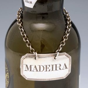 A Sterling Silver Decanter Label London 1813